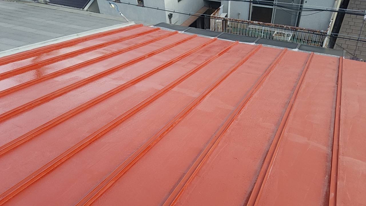 堺市　Ｙ様邸　トタン屋根塗装工事