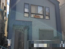 堺市堺区Ｔ様邸外壁水性シリコン仕様様屋根ガイナ塗装工事