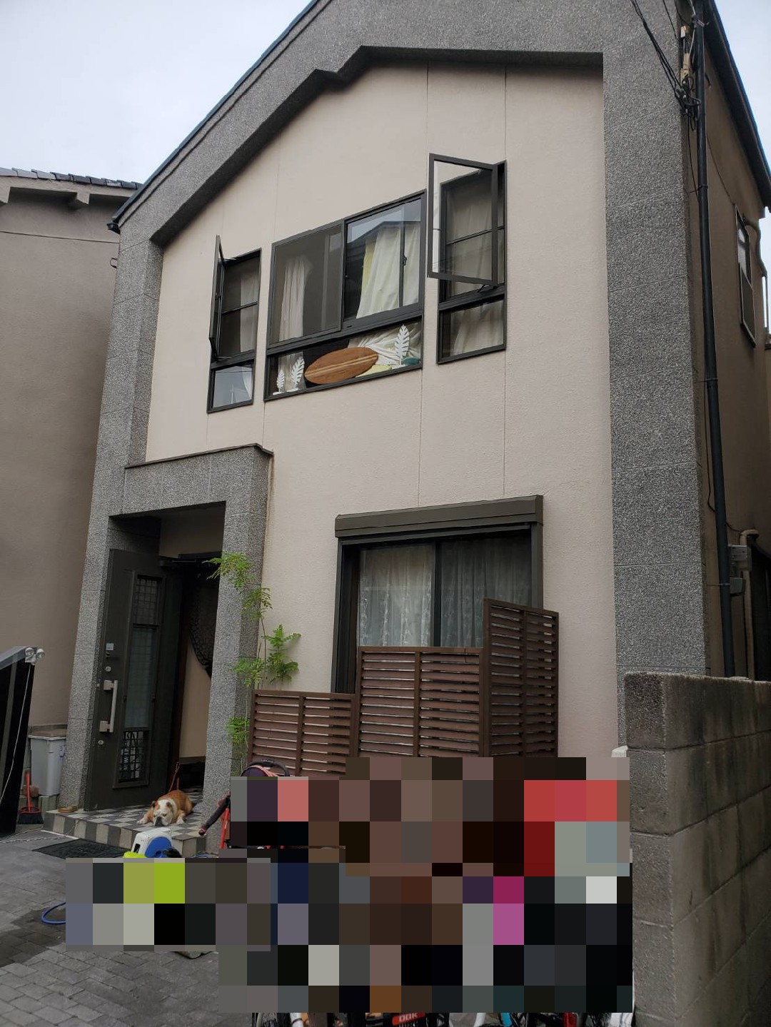 堺市堺区Ｔ様邸外壁水性シリコン仕様様屋根ガイナ塗装工事
