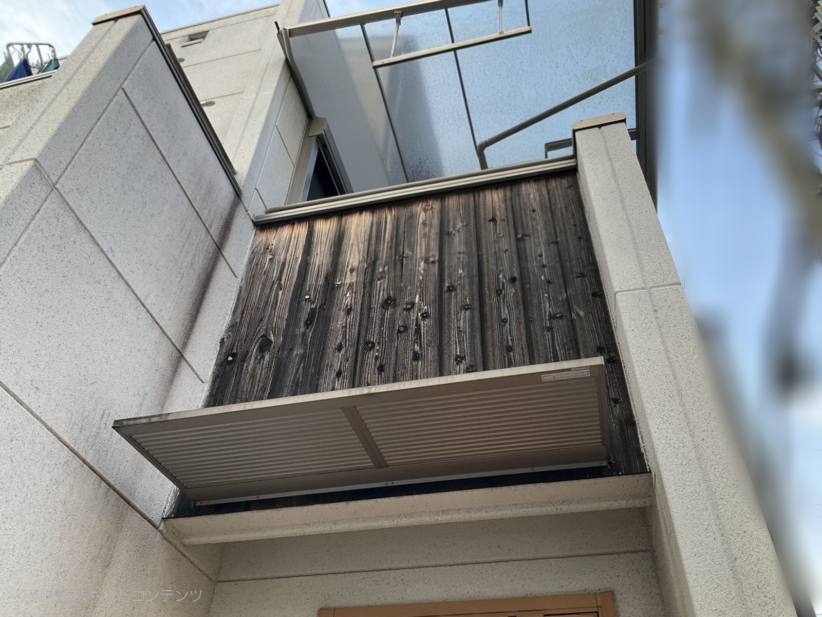 コロニアルNEO屋根をカバー工法で解決|外壁塗装 フレンチグリーン×ブラウン|堺市の施工事例