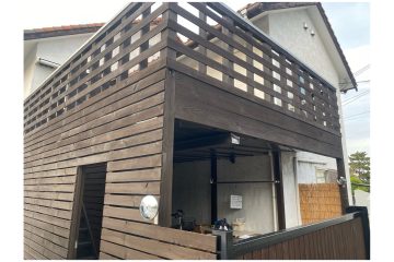 堺市東区｜ウッドデッキ塗装で色褪せ・劣化を改善｜ガードラックPRO施工事例