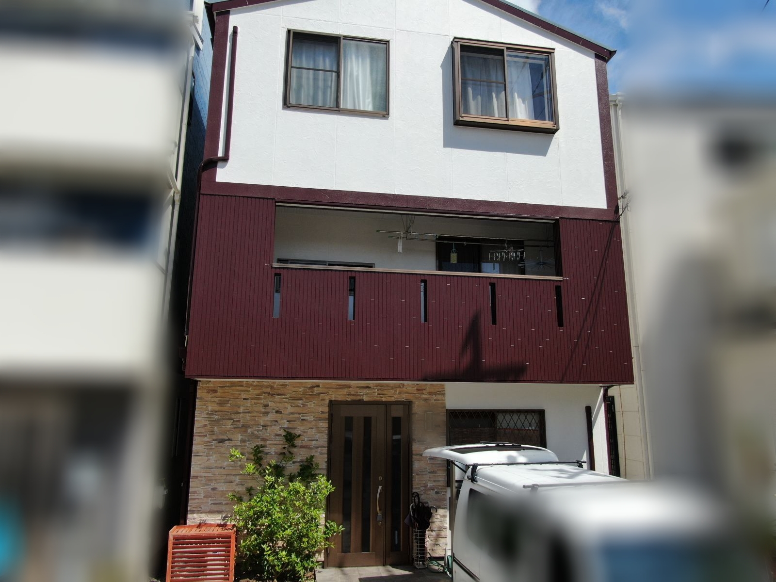 摂津市鳥飼野々｜お客様より紹介でのご依頼 外壁塗装×屋根カバー工法（コロニアルNEO）施工事例