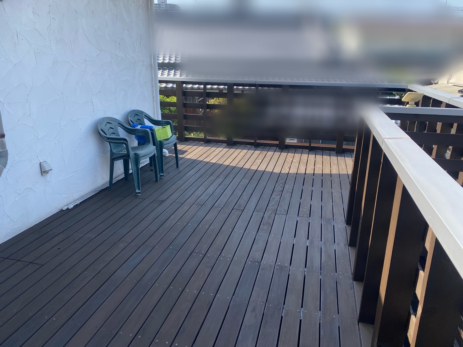 堺市東区|ウッドデッキ塗装で色褪せ・劣化を改善|ガードラックPRO施工事例